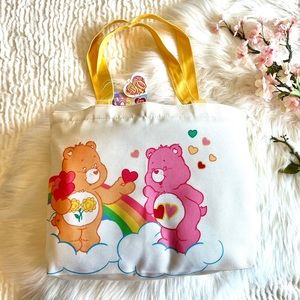 NWT Care Bears Canvas Tote Bag! 40th Anniversary Exclusive! Only ONE left!!!